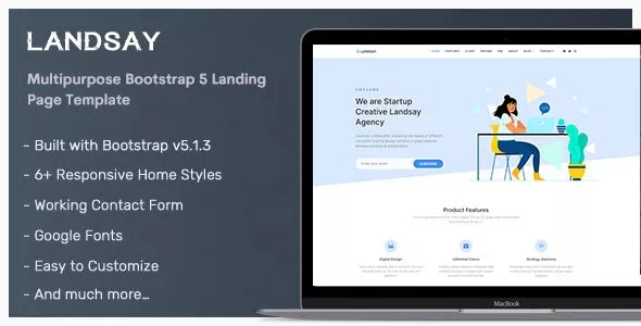 Landsay - Bootstrap 5 Landing Page Template