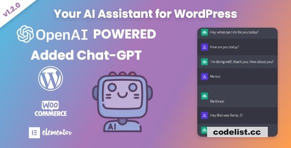 Your AI Assistant for WordPress v1.2.0 - Easy Use OpenAI Services
