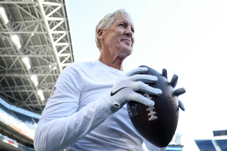 Pete Carroll takes over a Las Vegas Raiders team that has been near the bottom of the NFL for a long time. (Photo by Steph Chambers/Getty Images)