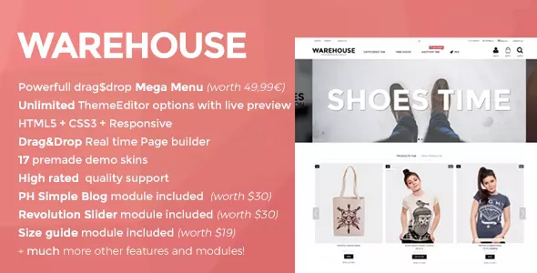 Warehouse - Prestashop Theme with Elementor v4.6.3