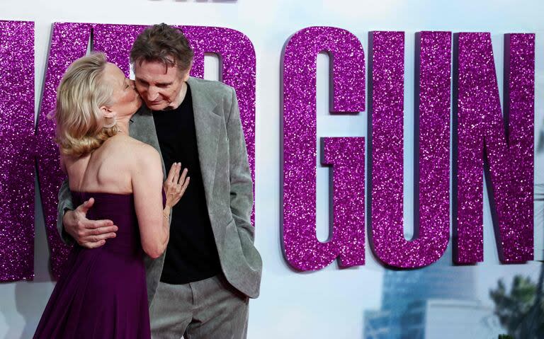Anderson y Neeson decidieron apostar al amor; tras compartir el set de ¿Y dónde está el policía?, comenzaron una relación amorosa