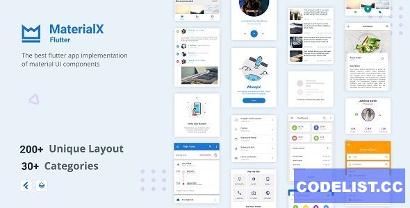 MaterialX Flutter v2.3 - Flutter Material Design UI Components