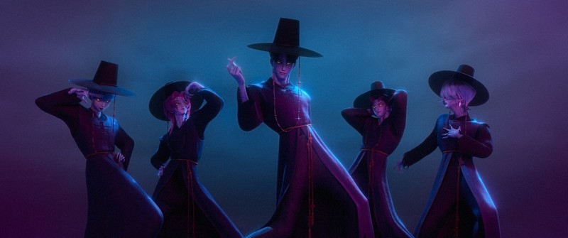 「KPOPガールズ！　デーモン・ハンターズ」の一場面＝©2025 Netflix