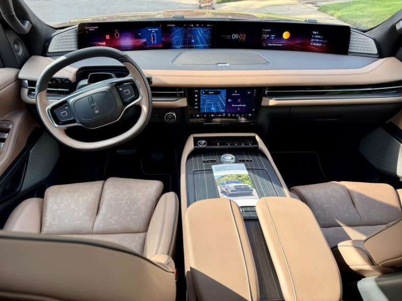 The interior of the Lincoln Navigator