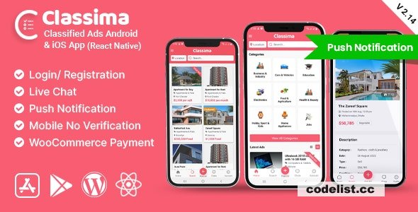Classima v2.52.4 - Classified ads Android & iOS App