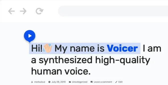 Voicer - Text to Speech Plugin for WordPress v3.3.0