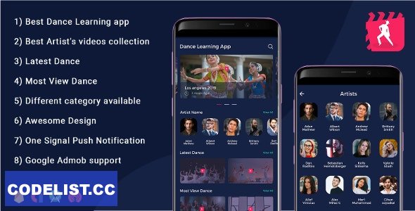 Android Dance App v2.1 - Video App (youtube channel + live streaming + m3u8 + Movies)