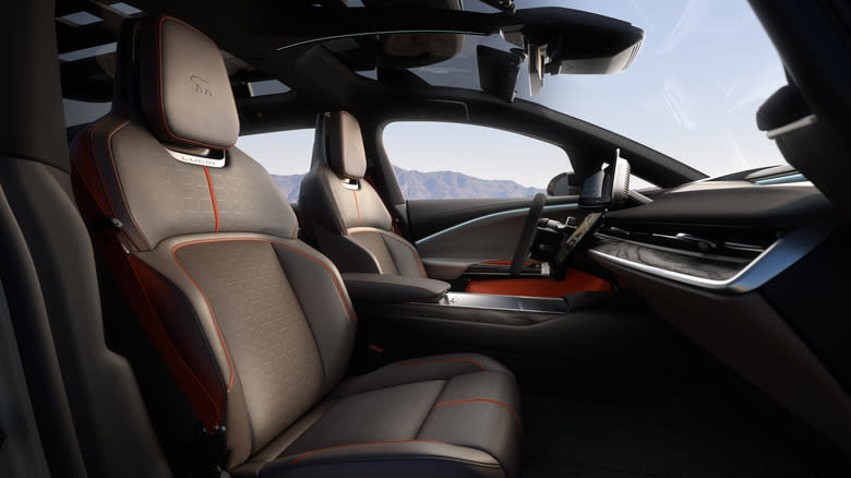 Front seat of the Lucid Gravity X concept