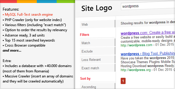 PHP Search Engine & Crawler