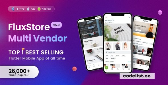 Fluxstore Multi Vendor v5.1 - Flutter E-commerce Full App