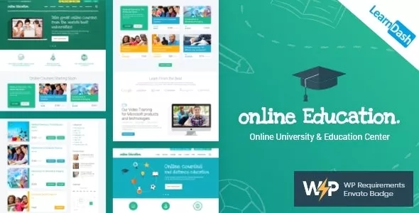 Education Center - LMS Online University & School Courses Studying WordPress Theme v3.6.12