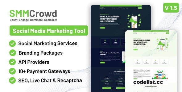 SMMCrowd v1.5 - Marketplace of SMM Services