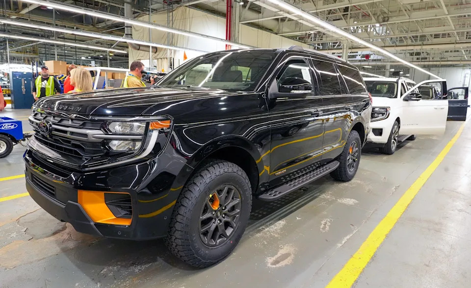 The new Ford Expedition on display at Ford’s Kentucky Truck Plant for its official launch. Wednesday, April 30, 2025