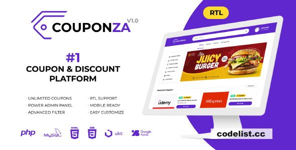 Couponza v2.0.0 - Ultimate Coupons & Discounts Platform