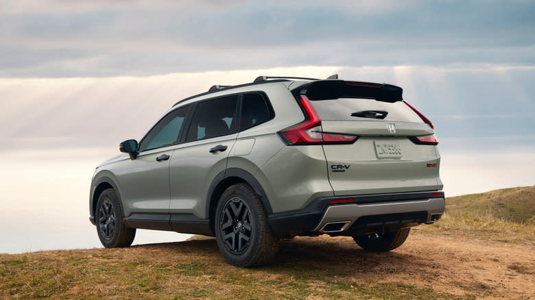 2026 Honda CR-V TrailSport cresting a hill
