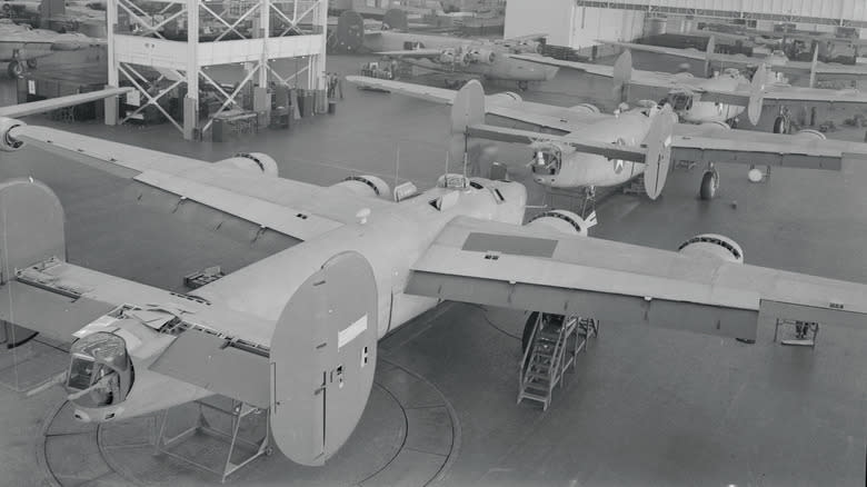 B-24 bomber planes being assembled at Ford's Willow Run factory