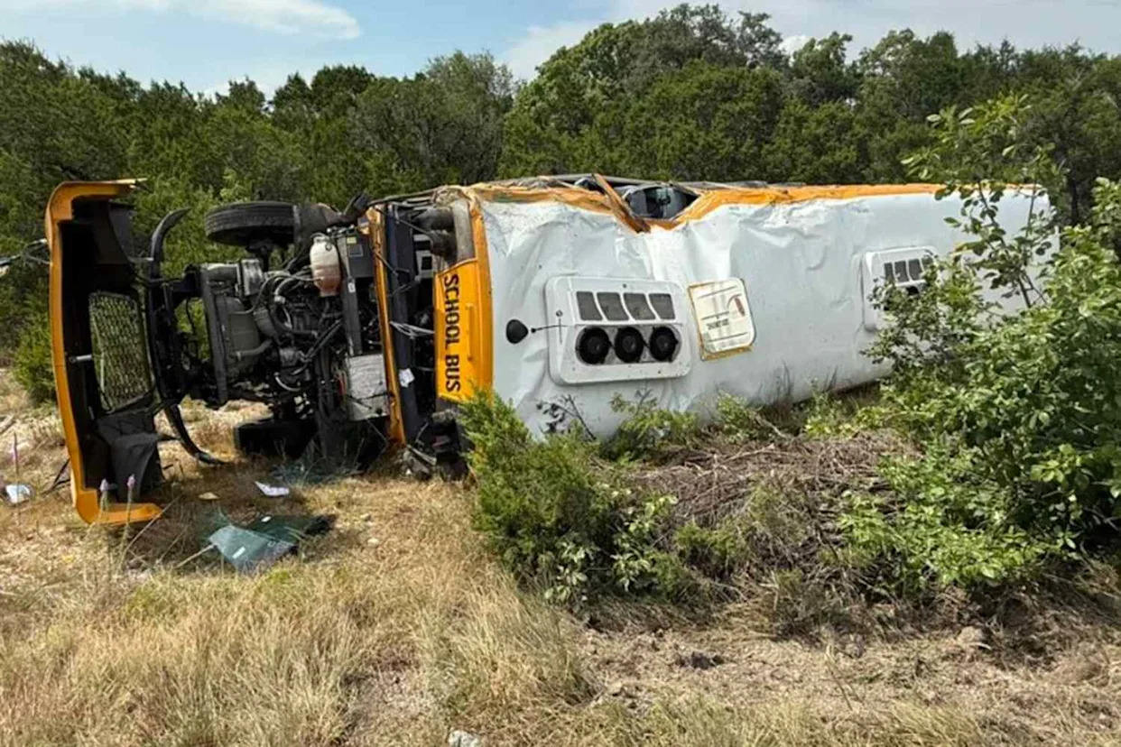 At Least 9 Children and Driver Injured After Bus Crashes and Rolls Over on First Day Back to School in Texas