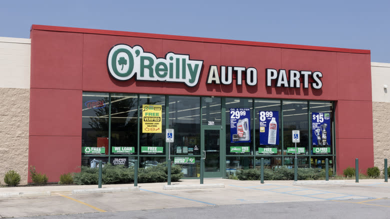 O'Reilly Auto Parts Store. O'Reilly is a retailer and distributor of automotive parts.