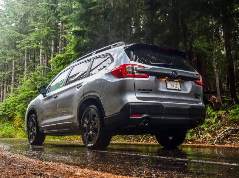 Rear view of the 2024 Subaru Ascent Onyx Edition