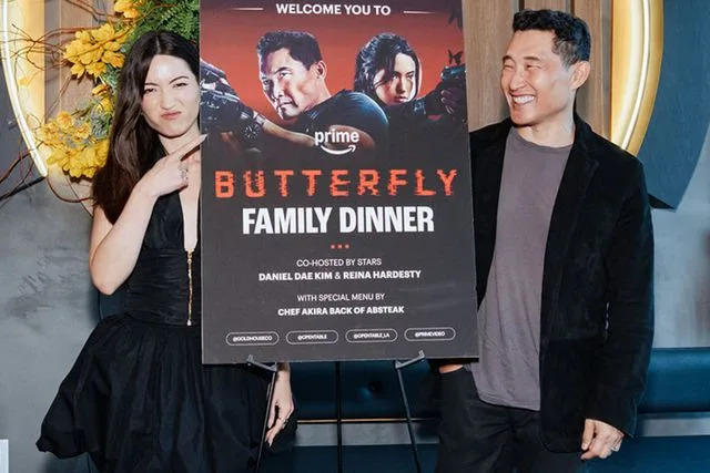 Andrew Ge Daniel Dae Kim and Reina Hardesty