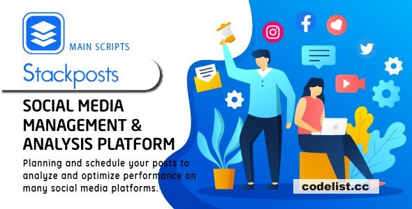 Stackposts v8.0.1 - Social Marketing Tool - nulled