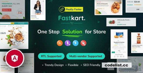 Fastkart v1.0.1 - Single or Multivendor Ecommerce with Angular & Laravel REST API