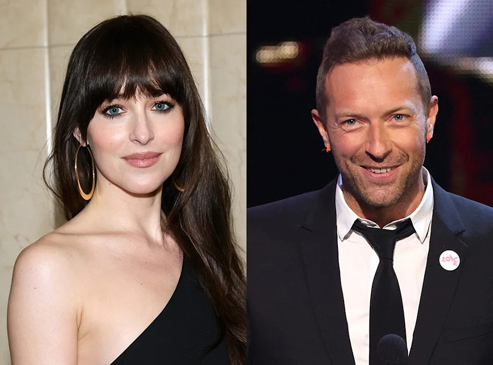 <p>Dakota Johnson & Chris Martin</p>