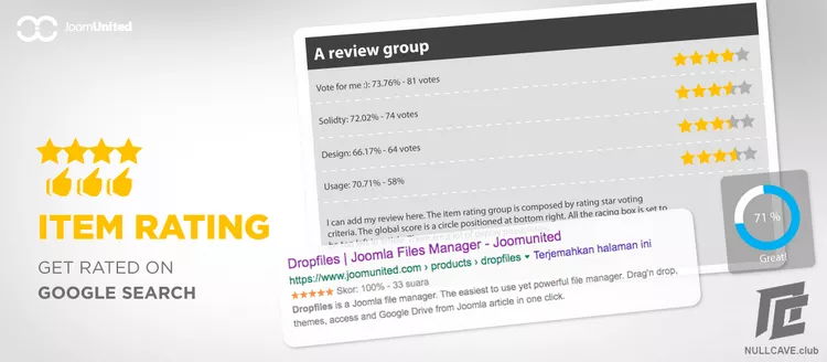 Item Rating - Rating and Reviews Extension for Joomla v2.1.4