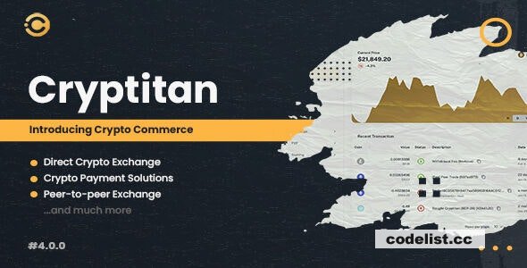 Cryptitan v4.0.0 - Multi-featured Crypto Software & Digital Marketplace