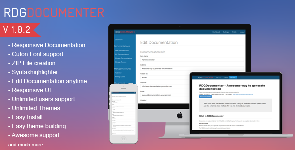 Responsive Documentation Generator v1.0.2 Responsive Documentation Generator v1.0.2
