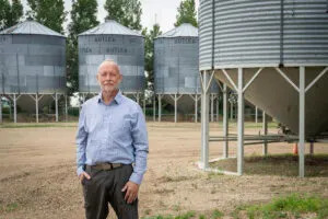  Troy Coons, chair of the nonprofit Northwest Landowners Association, on his property in Donnybrook, North Dakota. Mineral owners have reached out to the association for help with deductions. (Sarahbeth Maney/ProPublica)