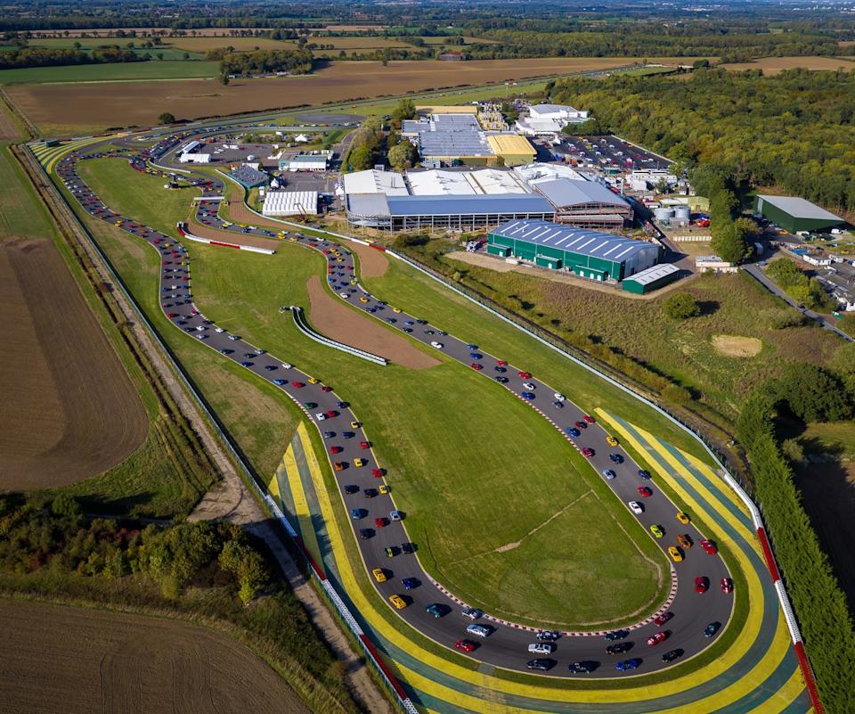 overhead view of lotus hethel headquarters