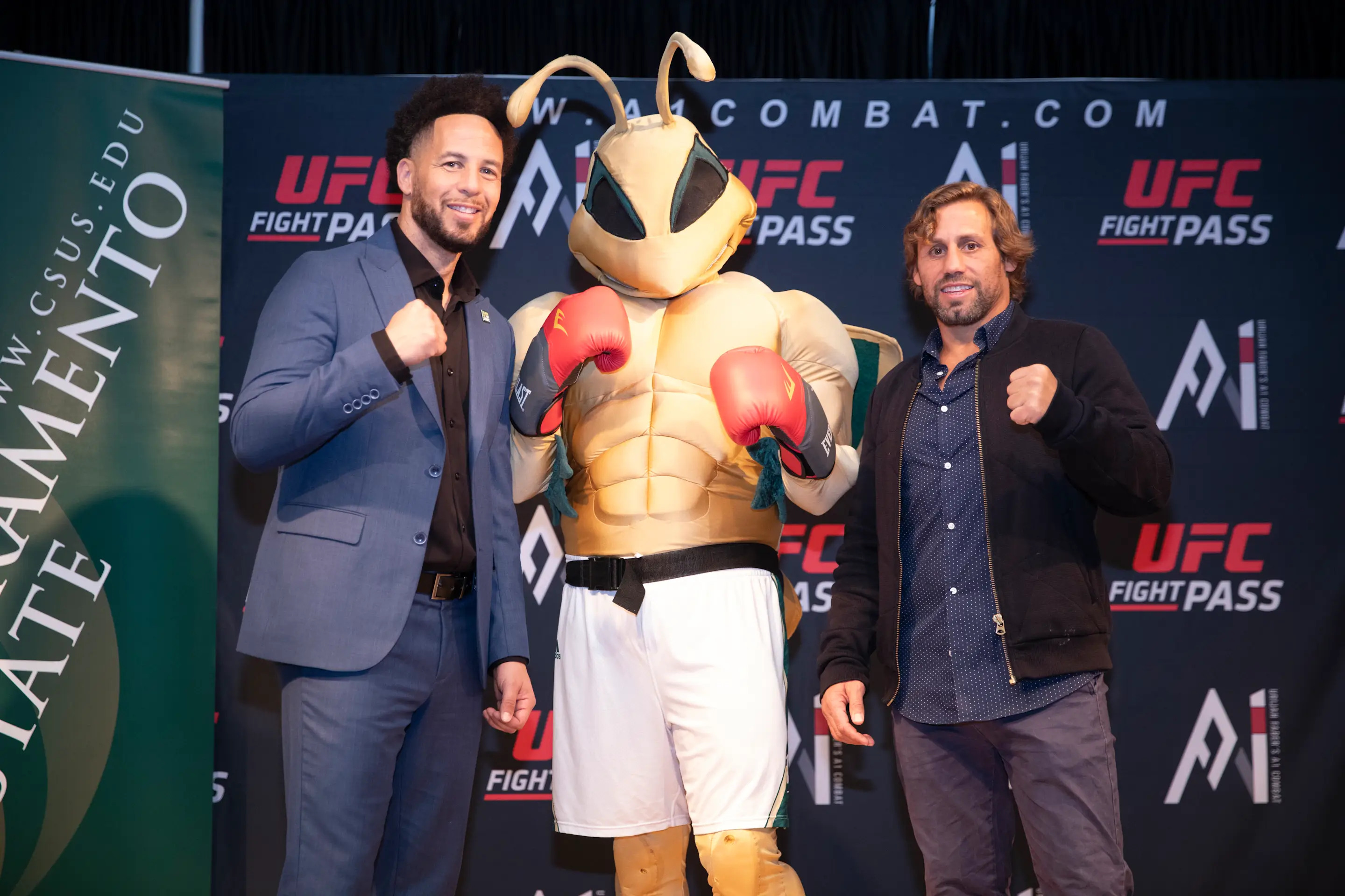 Dr. Luke Wood and Urijah Faber (Sacramento State, Andrea Price)