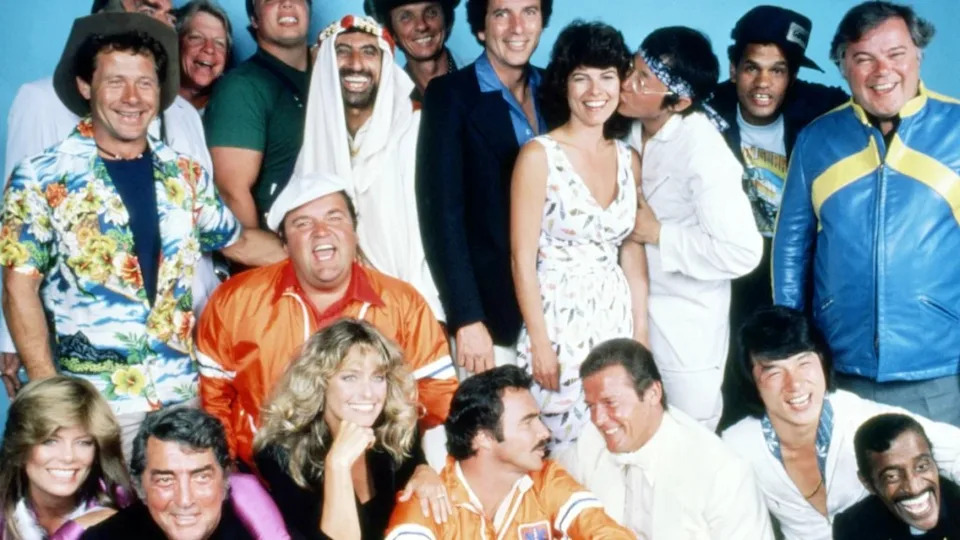 Alfie Wise (upper left) with the cast of “The Cannonball Run” (Photo by Silver Screen Collection/Getty Images)