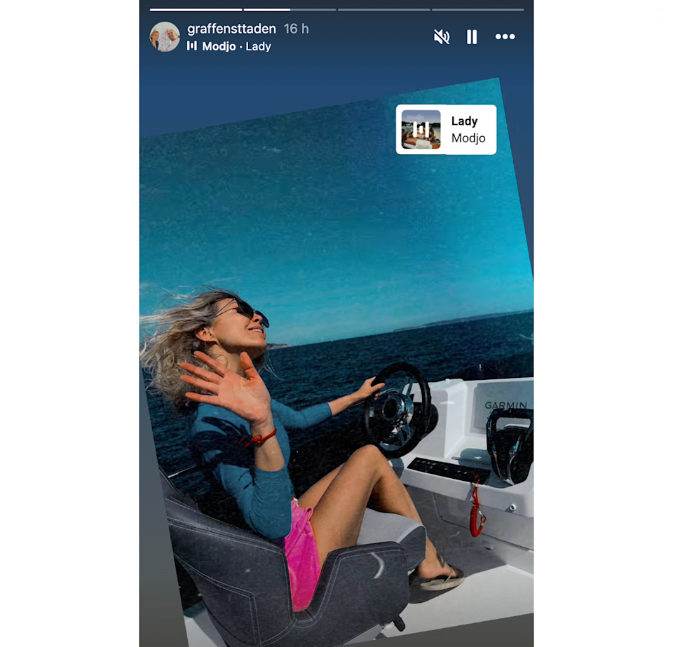 Laurence Graffensttaden a publié des images de ses vacances au Fort de Brégançon sur son sompte Instagram.