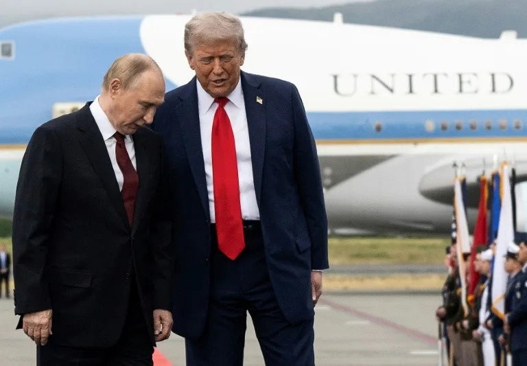 US President Donald Trump rolled out the red carpet for his Russian counterpart Vladimir Putin in Alaska (ANDREW CABALLERO-REYNOLDS)