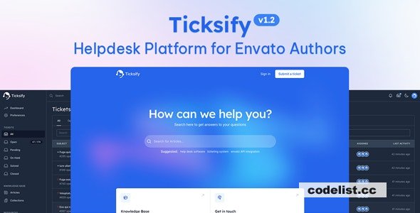 Ticksify v1.2.6 - Customer Support Software for Freelancers and SMBs - nulled