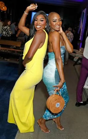 Gregory Pace/Shutterstock for DIRECTV  Dr. Wendy Osefo and Guerdy Abraira