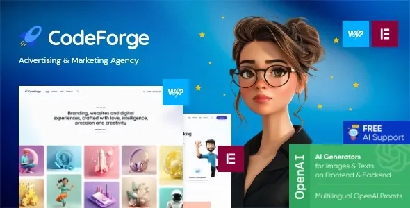 CodeForge - IT Company WordPress Theme v1.4