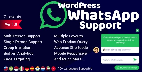 WordPress WhatsApp Support v2.5.1