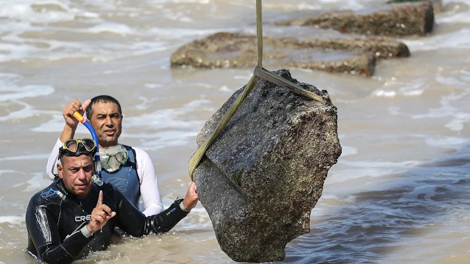 Egypt recovers new artefacts submerged in the Mediterranean