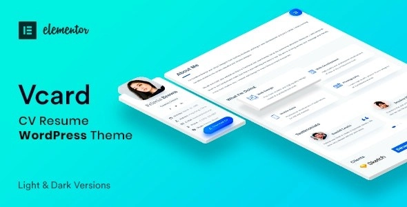 Vcard - CV Resume WordPress Theme v1.0.6