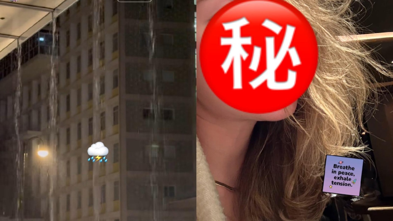 千億名媛嘆美食遇惡劣天氣暴雨似倒水被困　曬新髮型更添女人味