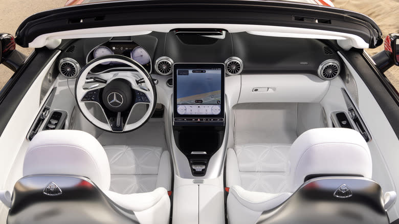 Interior of a Mercedes-Maybach SL680