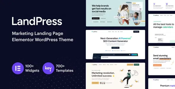 LandPress - Marketing Landing Page Elementor WordPress Theme v1.1