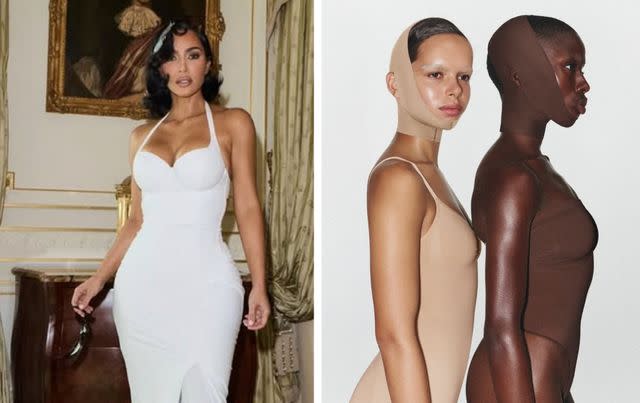 Kim Kardashian causa sensación al lanzar nueva faja ¡para moldear la cara!