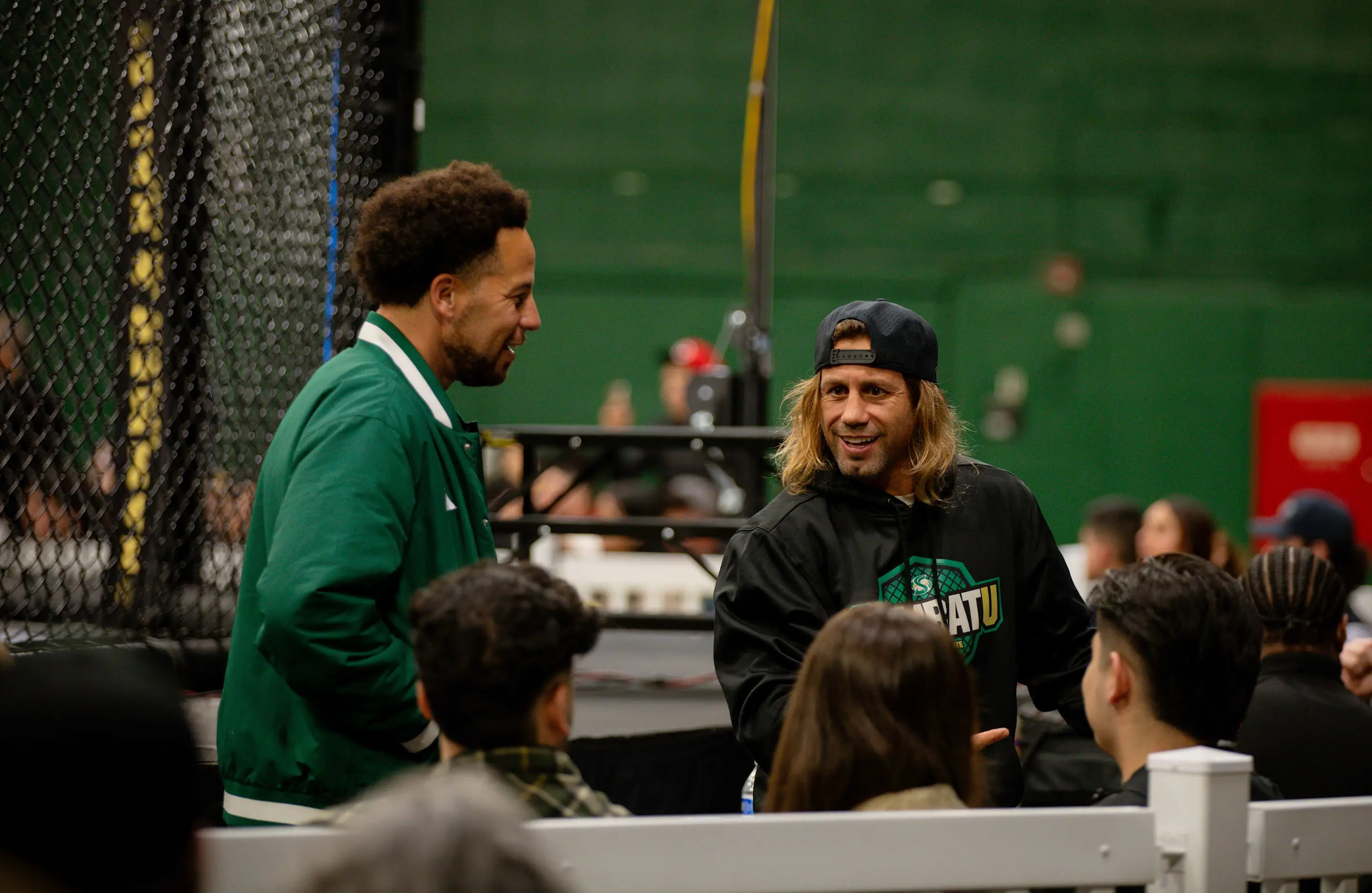 Dr. Luke Wood and Urijah Faber (Sacramento State, Bibiana Ortiz)