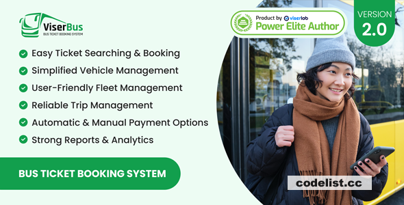 ViserBus v2.0 - Bus Ticket Booking System - nulled