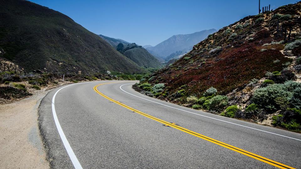 The road through Big Sur