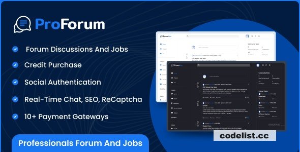 ProForum v1.3.0 - Professionals Forum and Jobs